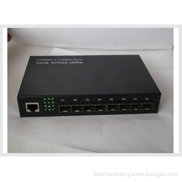 IEEE802.3 1000M 8 Port SFP Fiber Optic Switches , Port Trunking Switch